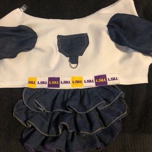 Newly made LSU ruffle dress Medium size